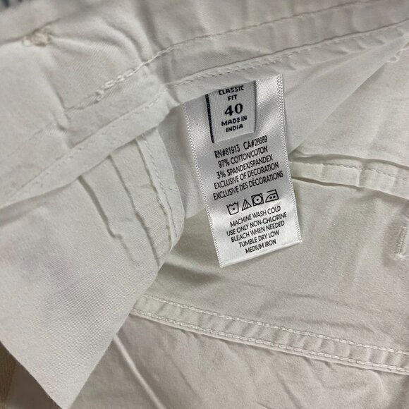 NWT Robert Graham Marana Shorts Men's 40 White Stretch Flat Front - Picture 8 of 13